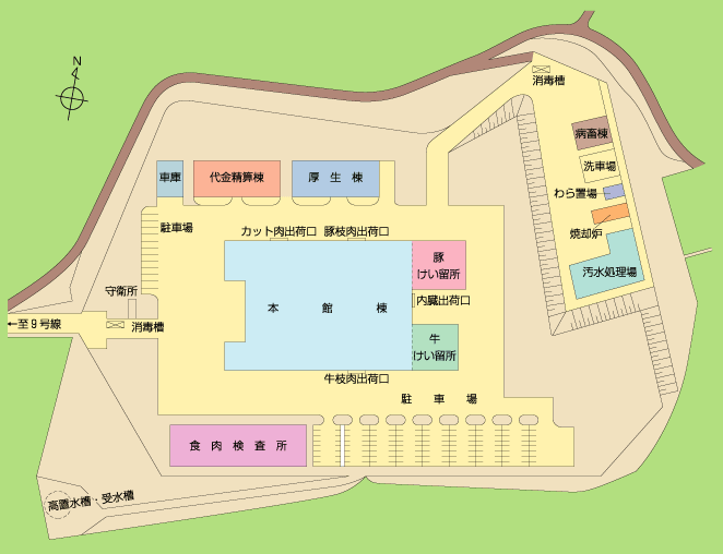 会社（工場）配置図